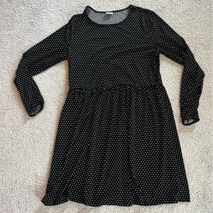 ASOS long sleeve polka dot dress